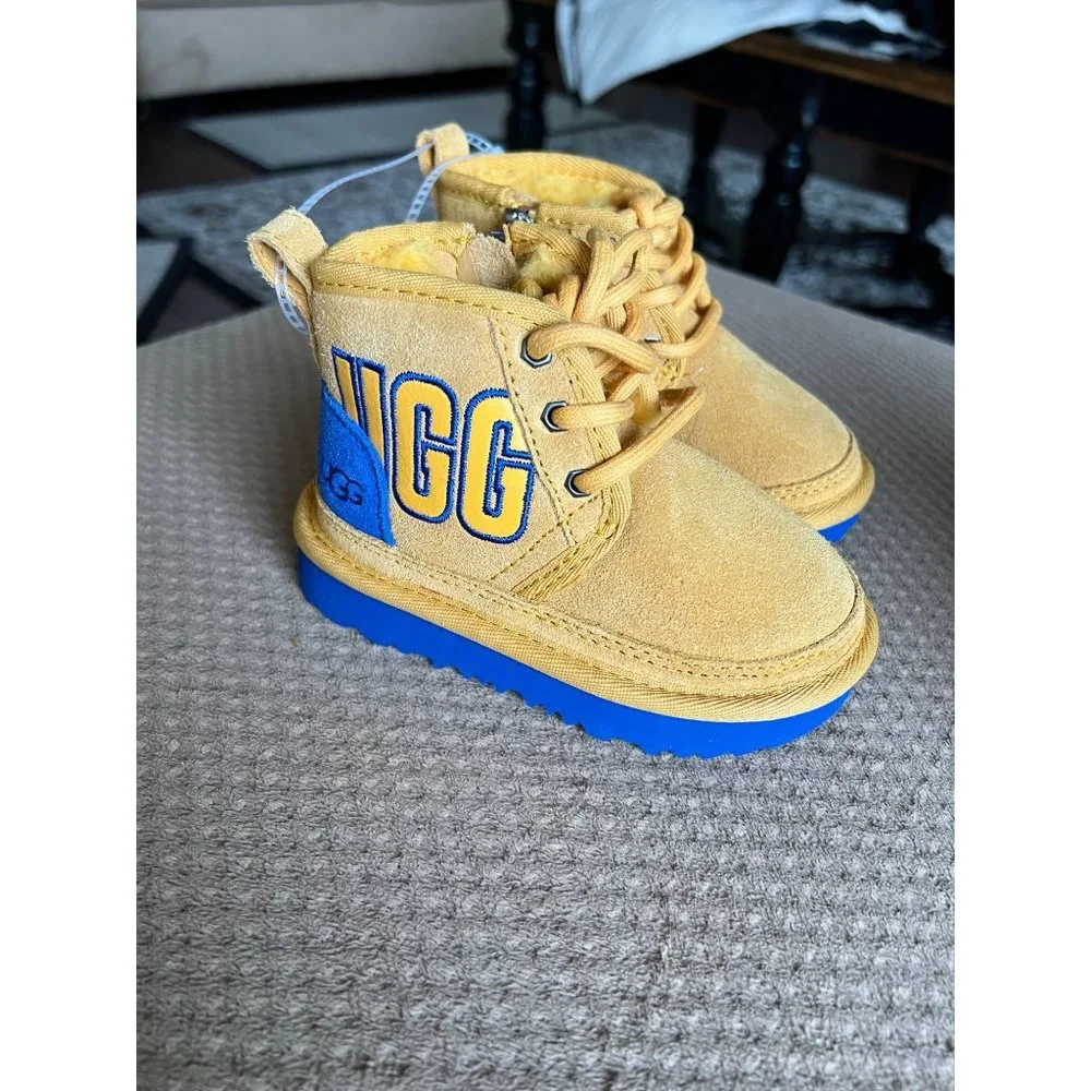 Ugg Kids Nemuel‎ Graphic Outline Chukka Boot - NWOT